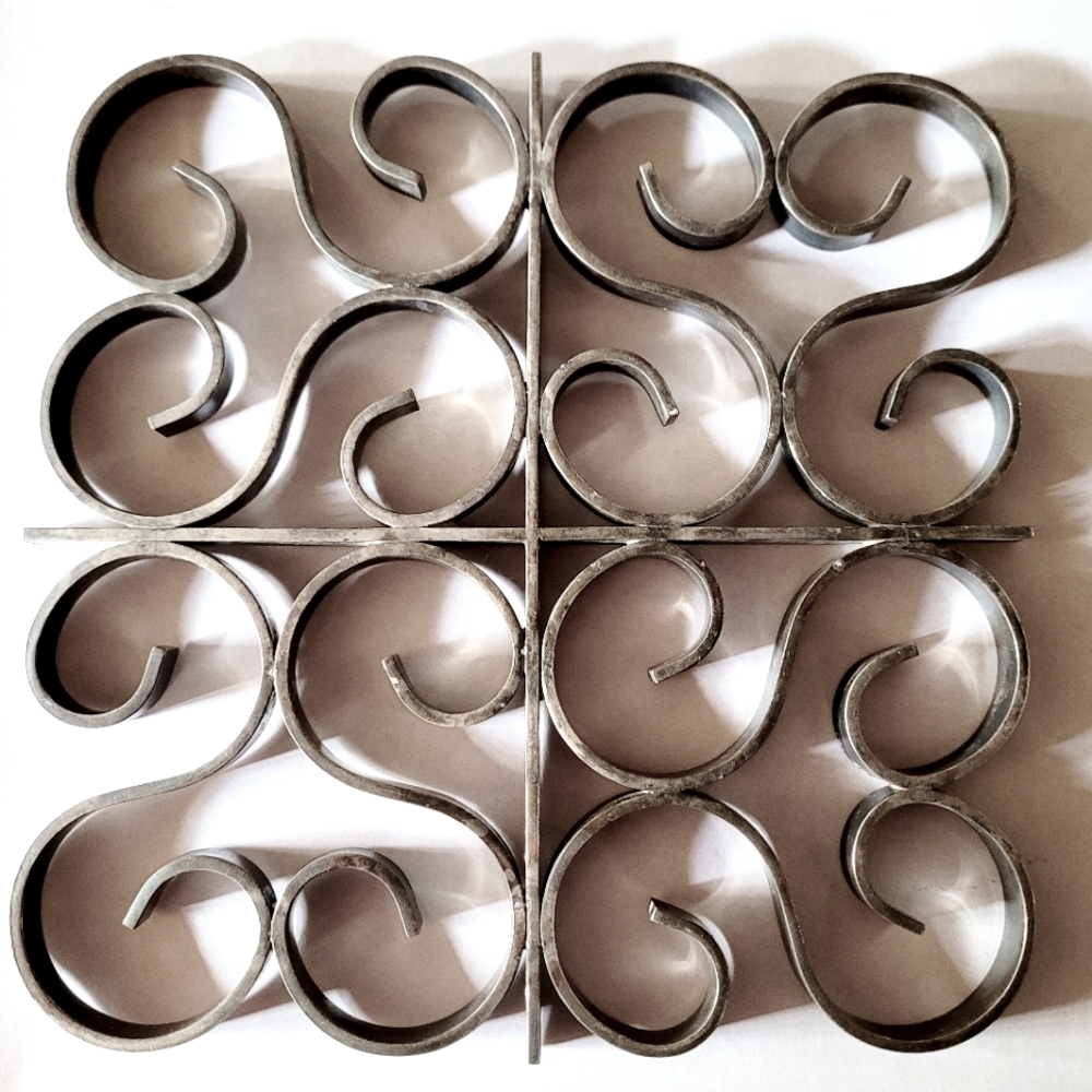 VTG Pair of Christofle Arabesque Trivets Silver Plated Gallia France